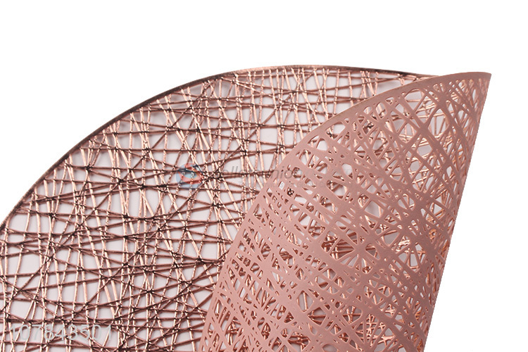 Good wholesale price rose gold round bowl mat insulate placemat