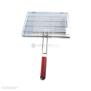 Good quality chrome-plated iron meat grill net for barbeque