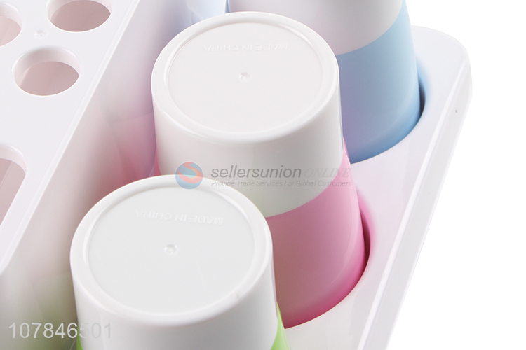 Yiwu Direct Sale Multicolor Household Toothbrush Holder Set