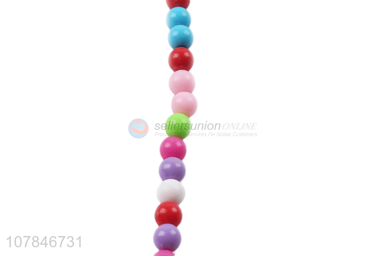 Fashion Style Colorful Plastic Necklace Bracelet For Kids