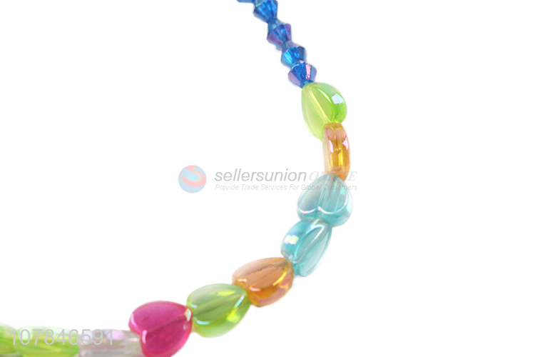 Wholesale Fashion Plastic Necklace Bracelet Set