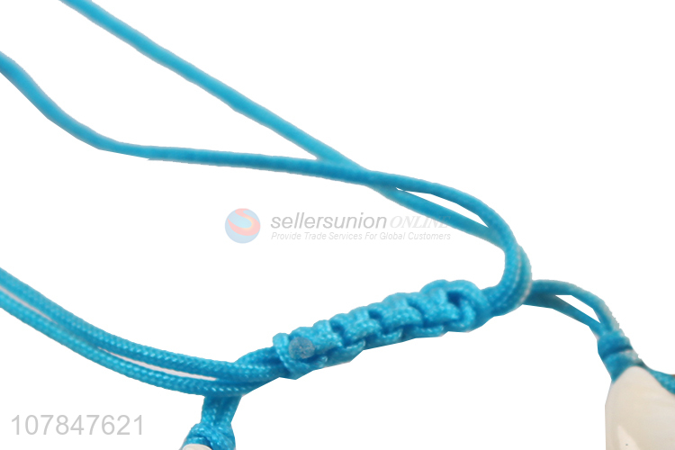 New product blue handmade hand strip shells bracelet wholesale