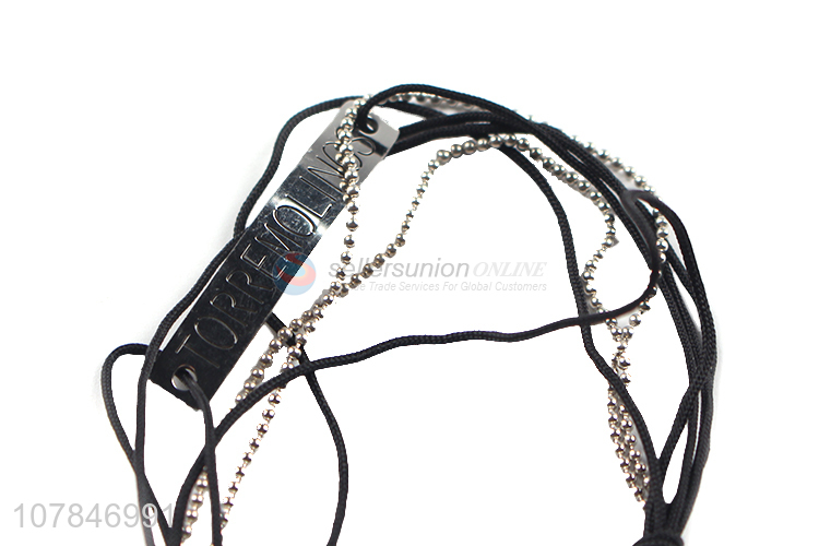 Wholesale from china fashion black hand strap bracelet