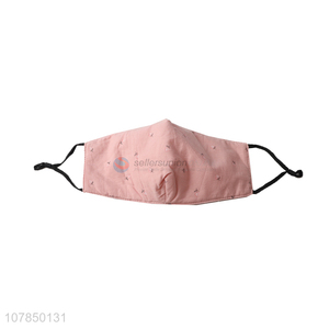 Best selling pink cotton washable face protection mask wholesale