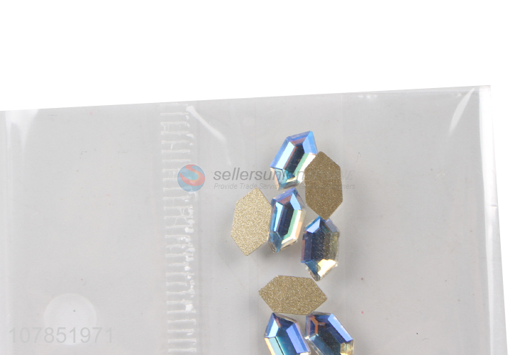 High quality flatback glass stones rhinestone 3D nail art decorations