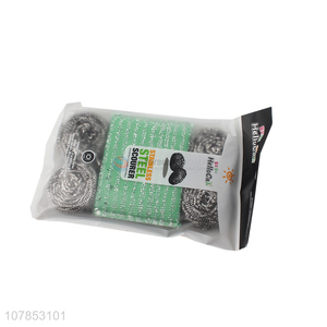 Best selling stainless steel wire sponge scourer set wholesale