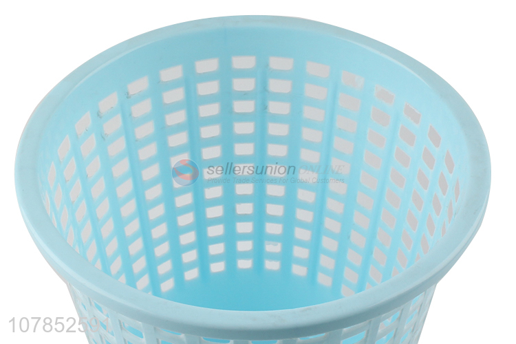 New arrival bluw pp hollow household paper basket rubbish bin
