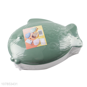 Creative design cartoon fish lunch box home fresh-keeping box