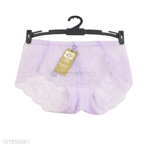 New design purple sexy lace fashion women panties wholesale