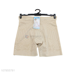 Wholesale cheap price lady ice silk soft safety underwear panties