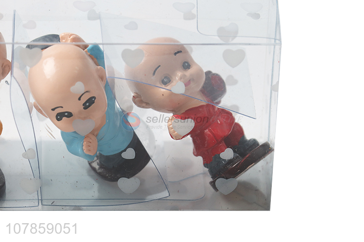 Latest arrival resin little monk figurine resin crafts