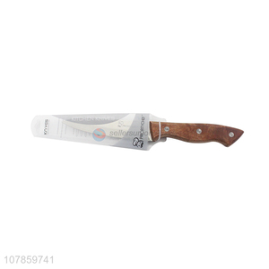 New design stainless steel household universal knife with wooden handle