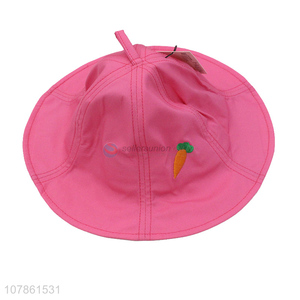 China products rose red windproof children fisherman hat