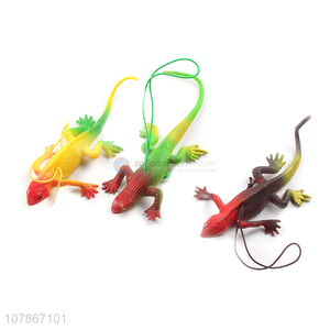 Top quality gecko model animal toys soft squeeze toys for sale