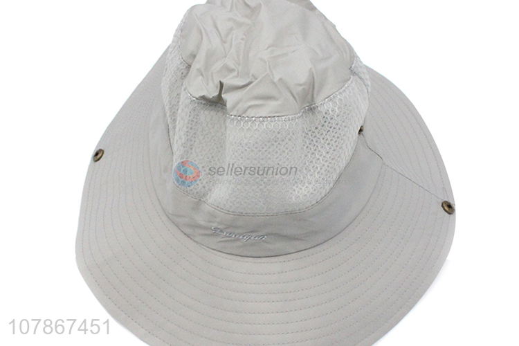 Wholesale gray outdoor sun hat quick-drying fisherman hat for children