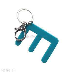 Fashion Style Acrylic Letter E Keychain Key Ring