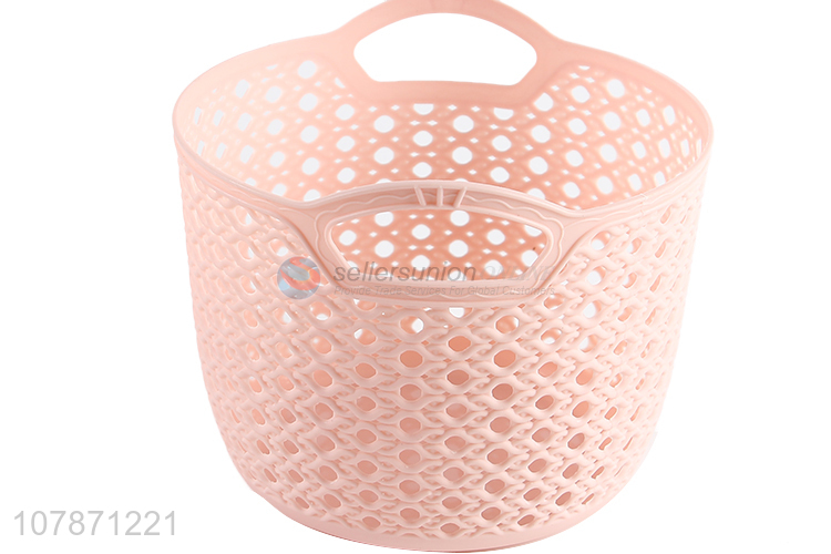 High quality multi-function plastic storage basket tabletop waste bin