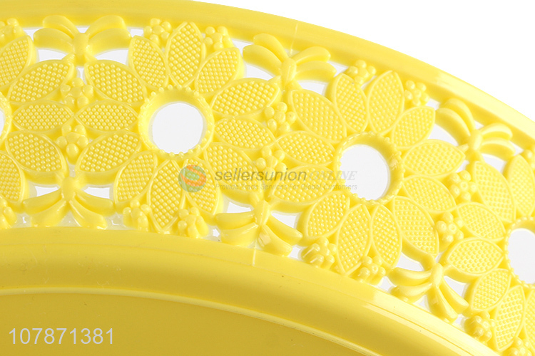 Latest arrival fashionable hollow plastic fruit plate multi-use basket