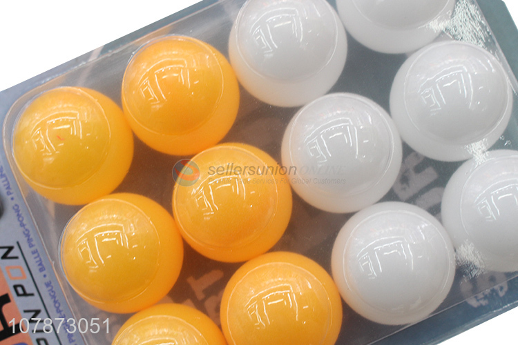 Good selling 12pieces indoor sports pingpong balls wholesale