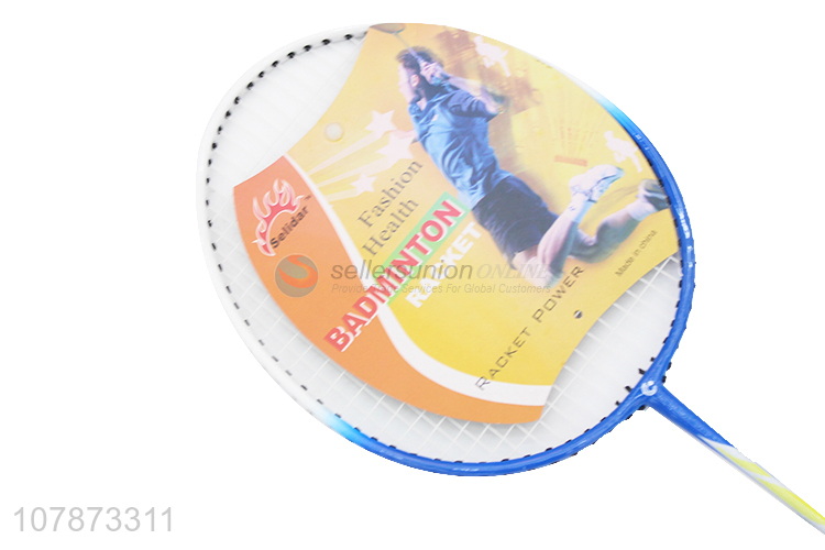 Top quality good tension outdoor sports badminton racket set