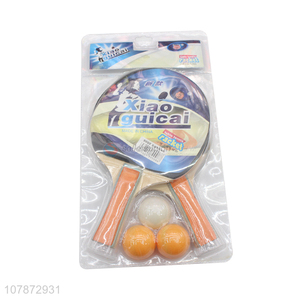 Good quality durable wooden table tennis rackets set for sale
