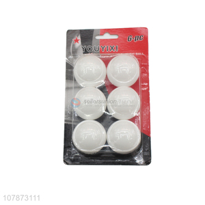 China sourcing white 6pieces pingpong balls for sports