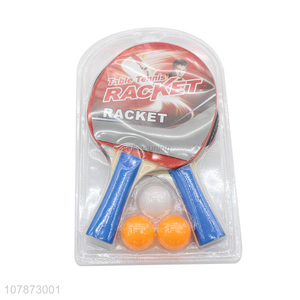 Top products durable table tennis rackets set with three balls