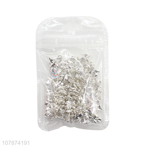 Factory direct sale silver metal nail art drill decoration accessories