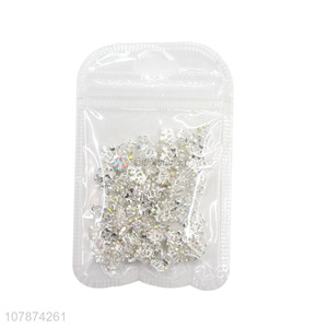 New Arrival Silver Crown Nail Rhinestone for Ladies Nail Art DIY Accessories