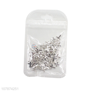 Yiwu Wholesale Silver Cross Nail Art Decoration DIY Accessories