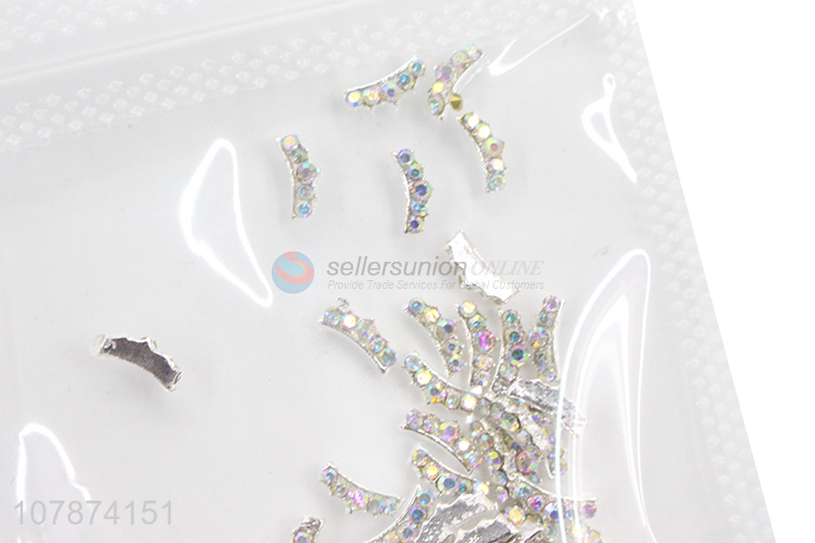 Good Quality Metal Nail Rhinestone Ladies Nail Art Decoration Accessories