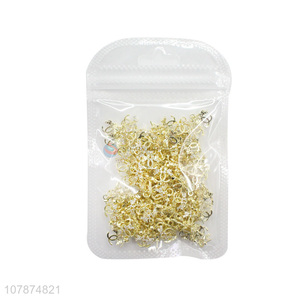 Yiwu Wholesale Golden Boxed Metal Nail Sticker Diamond Set