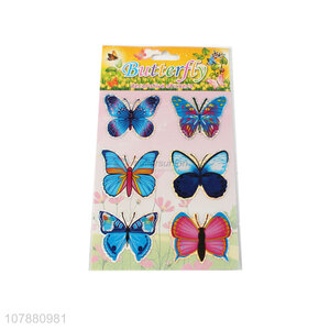 Good price multicolor butterfly sticker creative flat sticker wholesale