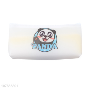 Good price white cartoon panda stationery pencil case for student
