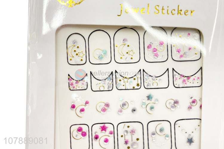 Best Sale Nail Art Jewel Sticker Nail Decals For Ladies
