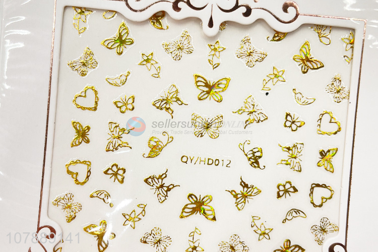 Delicate Design Butterfly Nail Stickers Fashion Nail Art Accessories
