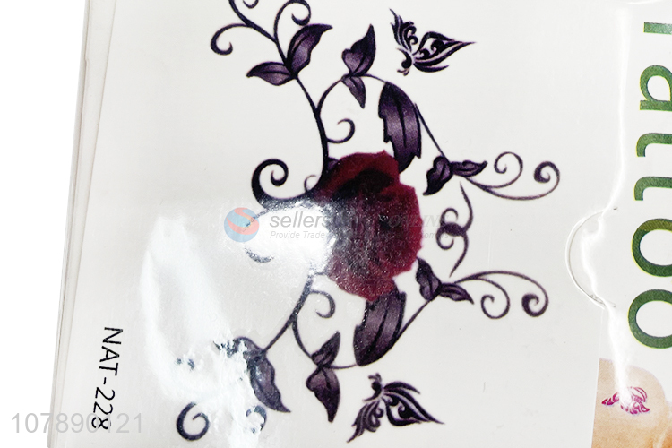 Factory Direct Sale Flower Pattern Temporary Tattoo Sticker