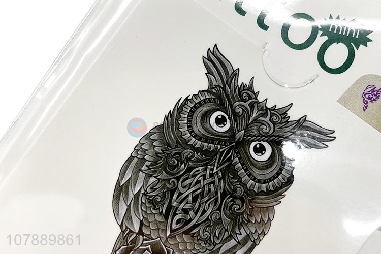 Hot Sale Owl Pattern Body Art Tattoo Sticker For Arm And Waist