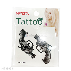 Hot Sale Gun Pattern Removable Temporary Tattoos Sticker