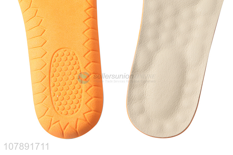 Good quality off-white cowhide insole breathable sports insole