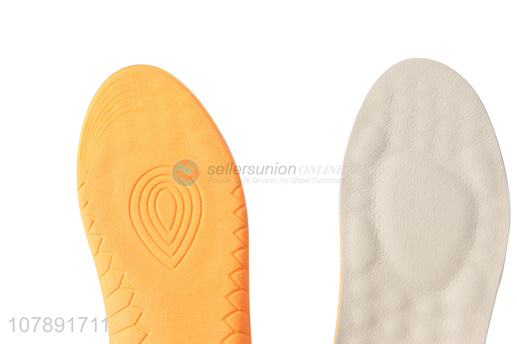 Good quality off-white cowhide insole breathable sports insole