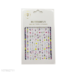 Online wholesale mini women nail art stickers with flower pattern
