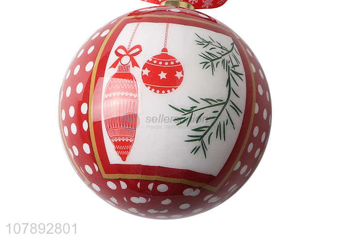 Good quality home décor plastic hanging christmas ball ornaments for sale