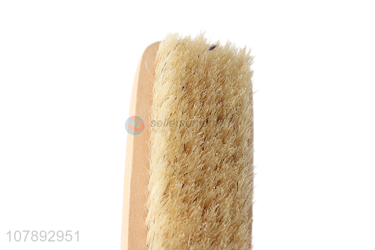 China products double-sided wooden handle bath body exfoliating brush