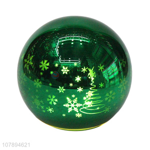Wholesale popular battery powered Christmas star pattern glass ball lamp