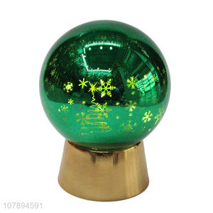 Hot selling tabletop decoration led lighting Christmas glass ball lamp