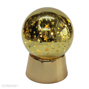 High quality holiday ornaments battery operated Christmas glass ball lamp