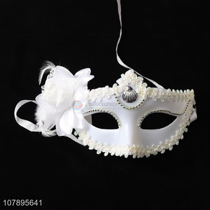 Good sale white women decorative masquerade mask party mask