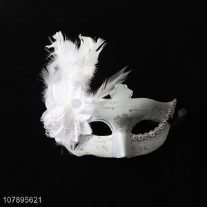 Fashion style white party mask masquerade mask for women