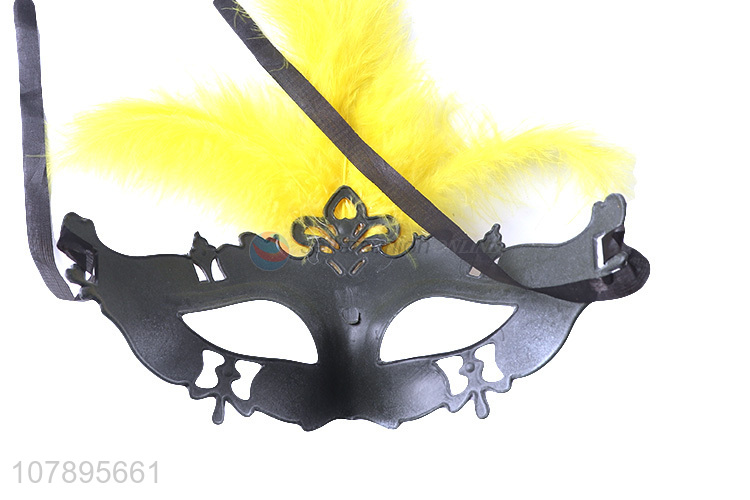 Hot products good quality feather party mask masquerade mask